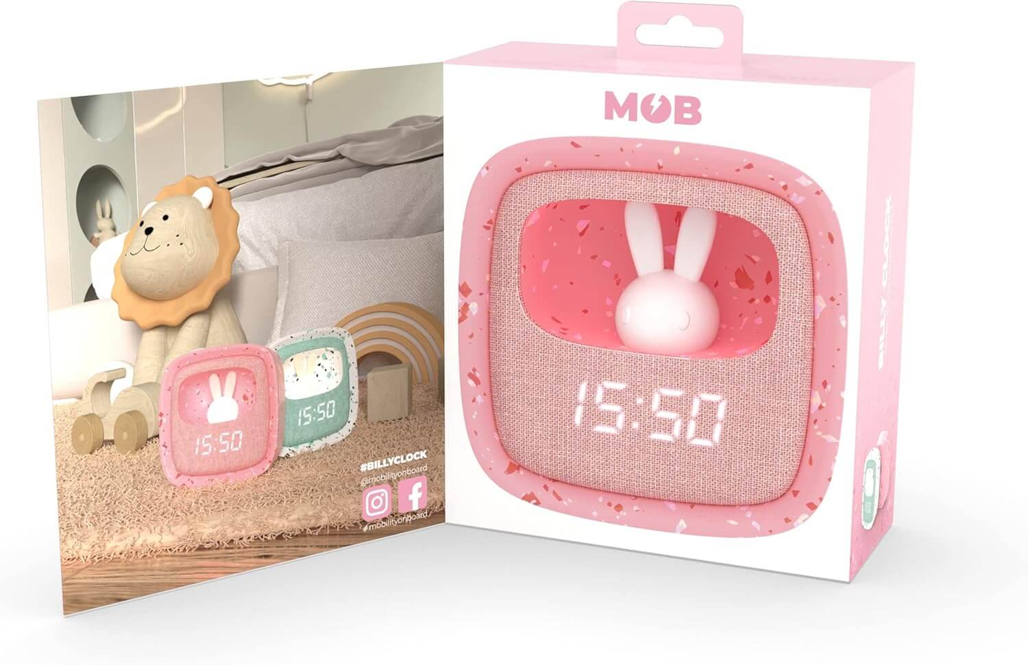 Kids Alarm Clock with Light – Toddler Night light with Digital Bedside Clock